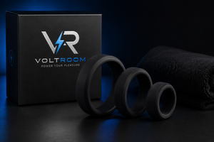 Triple Black Silicone Cock Rings